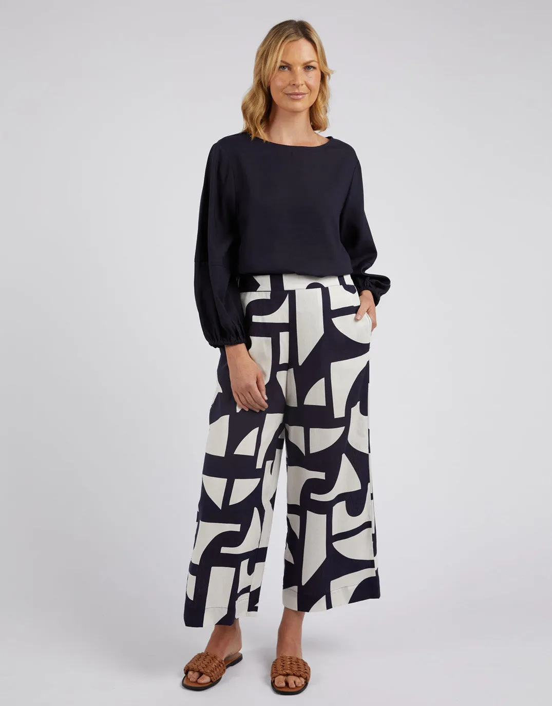 Dali Abstract Pant - Midnight Abstract Print