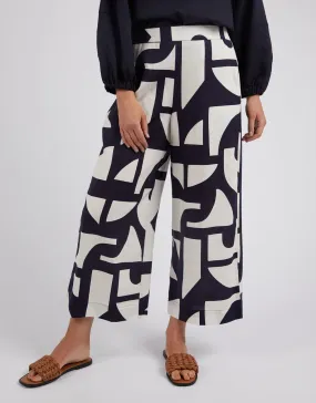 Dali Abstract Pant - Midnight Abstract Print