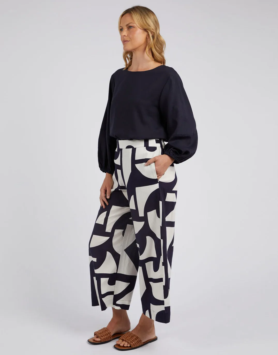 Dali Abstract Pant - Midnight Abstract Print