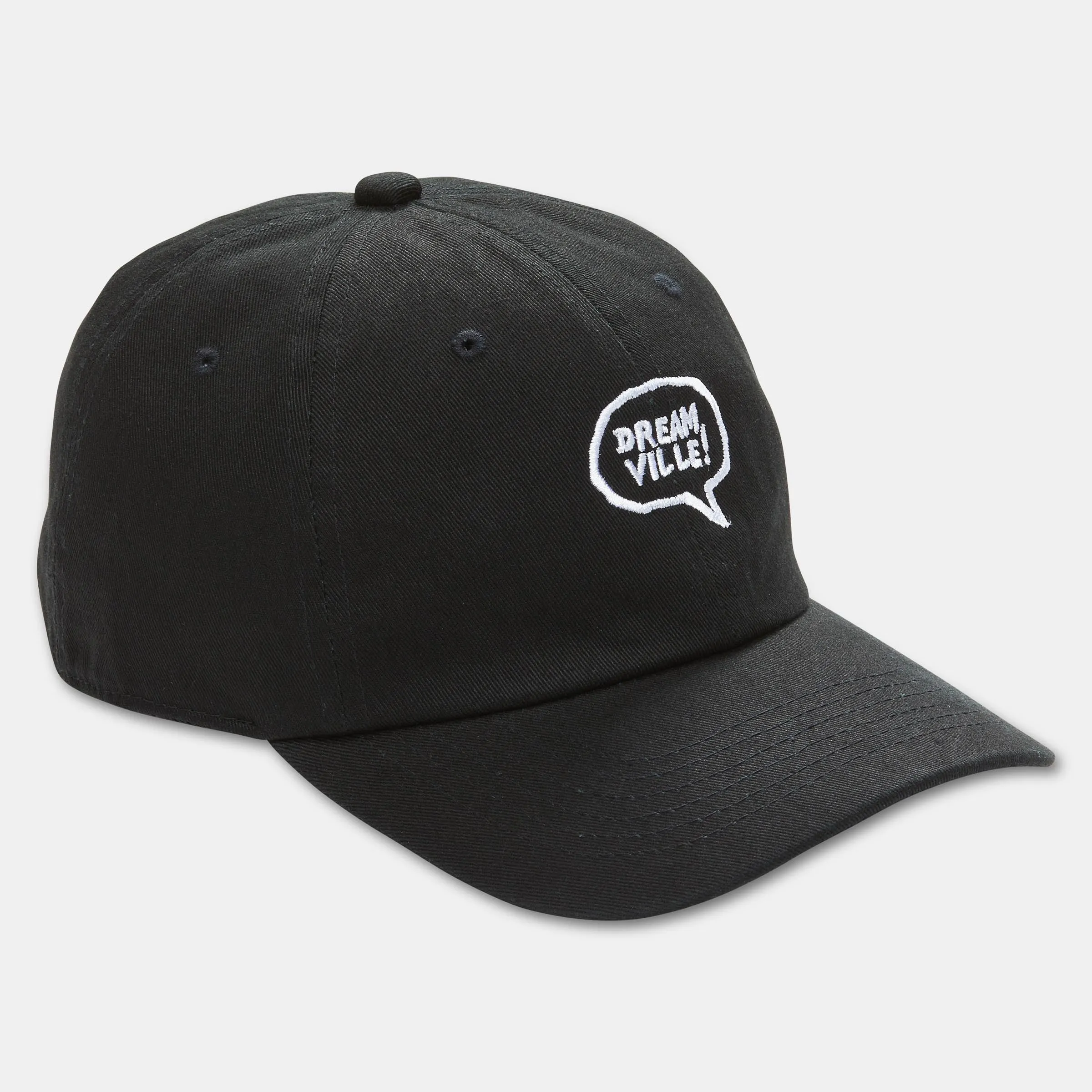 Dreamville x Matte Black Adjustable Snapback Hat - Stylish and Trendy Headwear