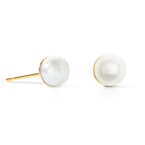 Earrings Classic Freshwater Pearl gold