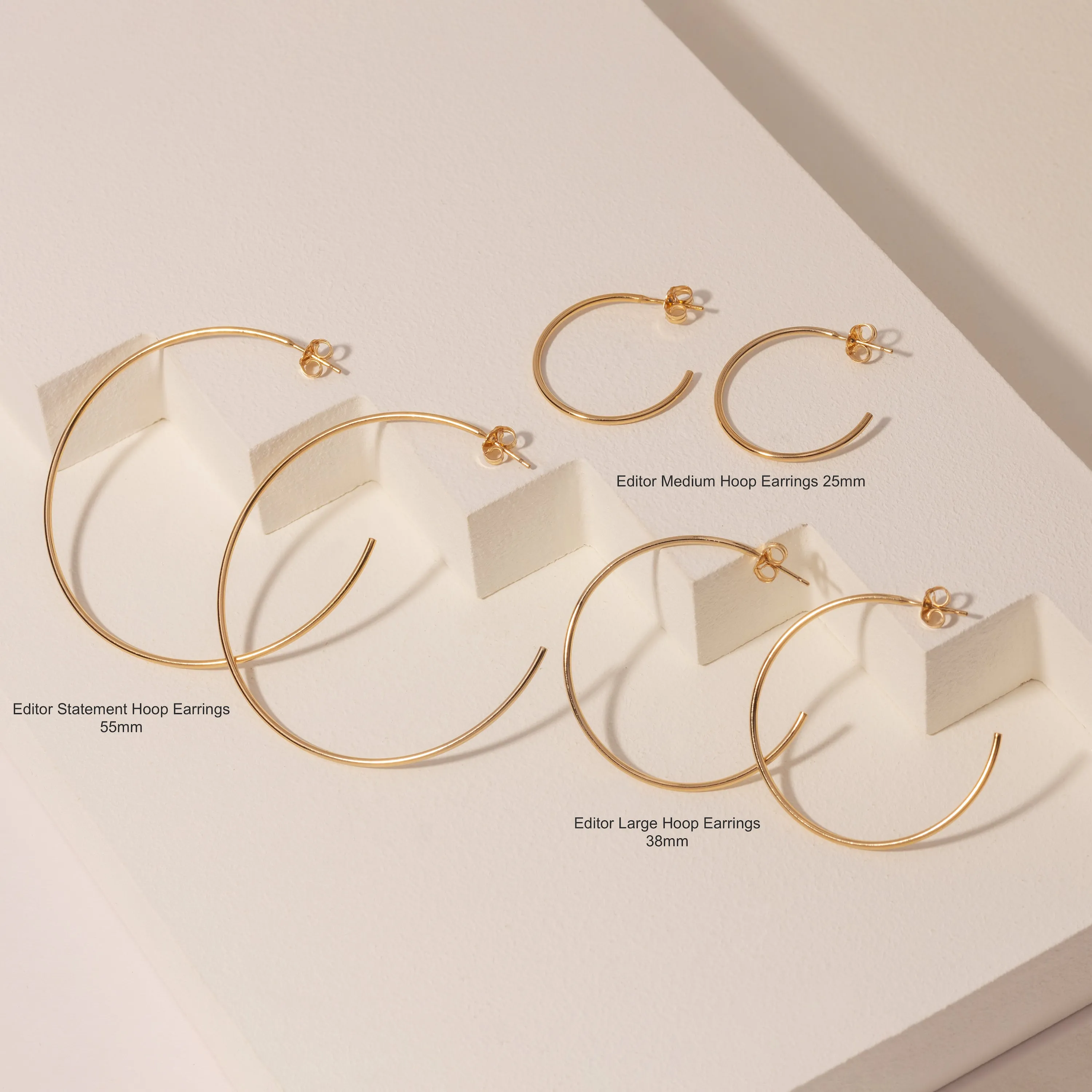 Editor Statement Hoop Earrings 55mm