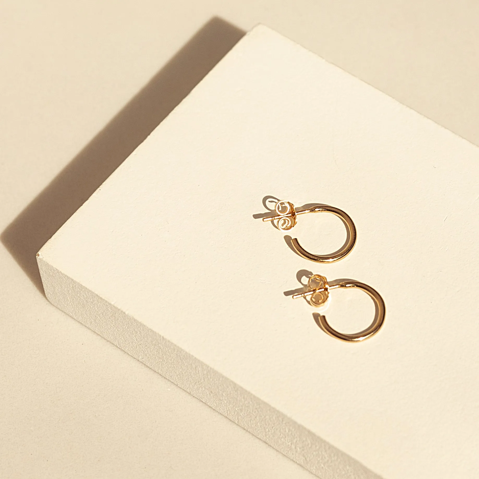 Editor Tiny Hoop Earrings 12mm