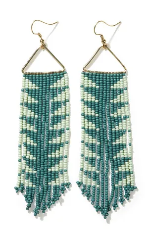 Emilie Beaded Fringe Earrings