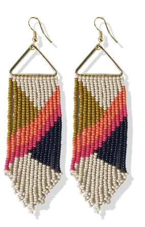 Emilie Beaded Fringe Earrings