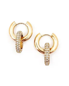 Everleigh Crystal Hoop Earrings