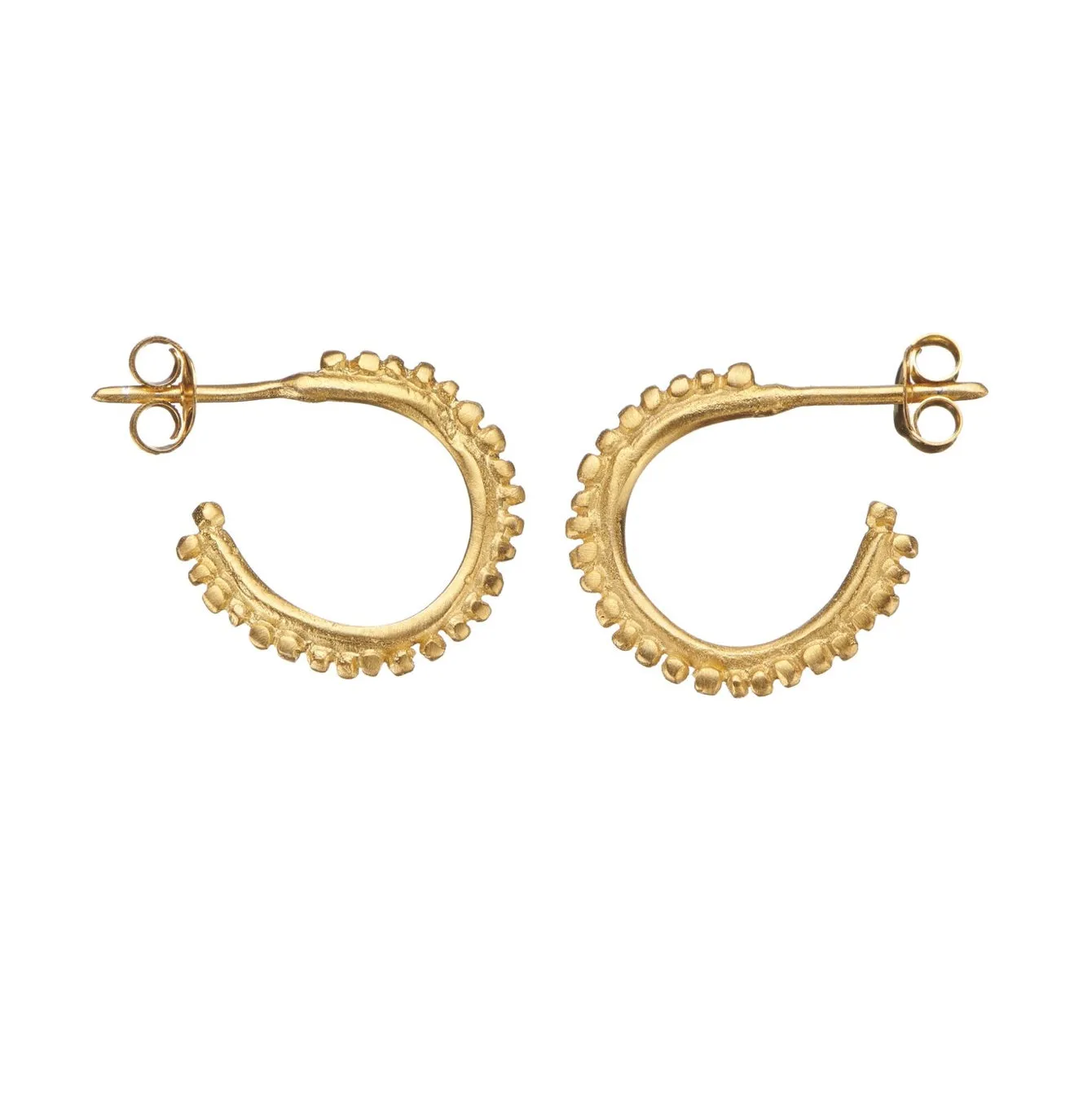 Flora Halo Gold Hoops Small - Shabana Jacobson