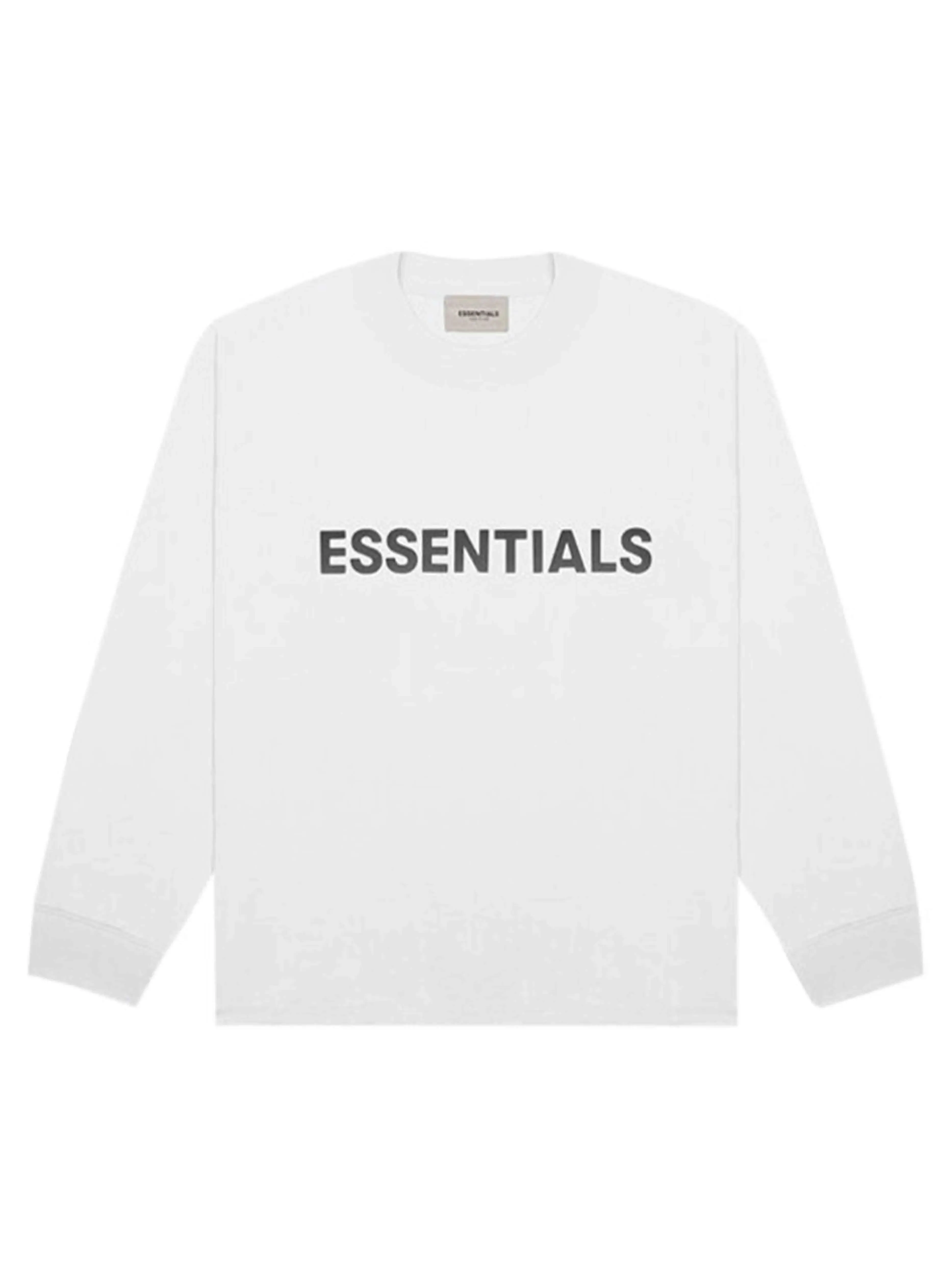 FOG ESSENTIALS 3D Silicon Applique Longsleeve White