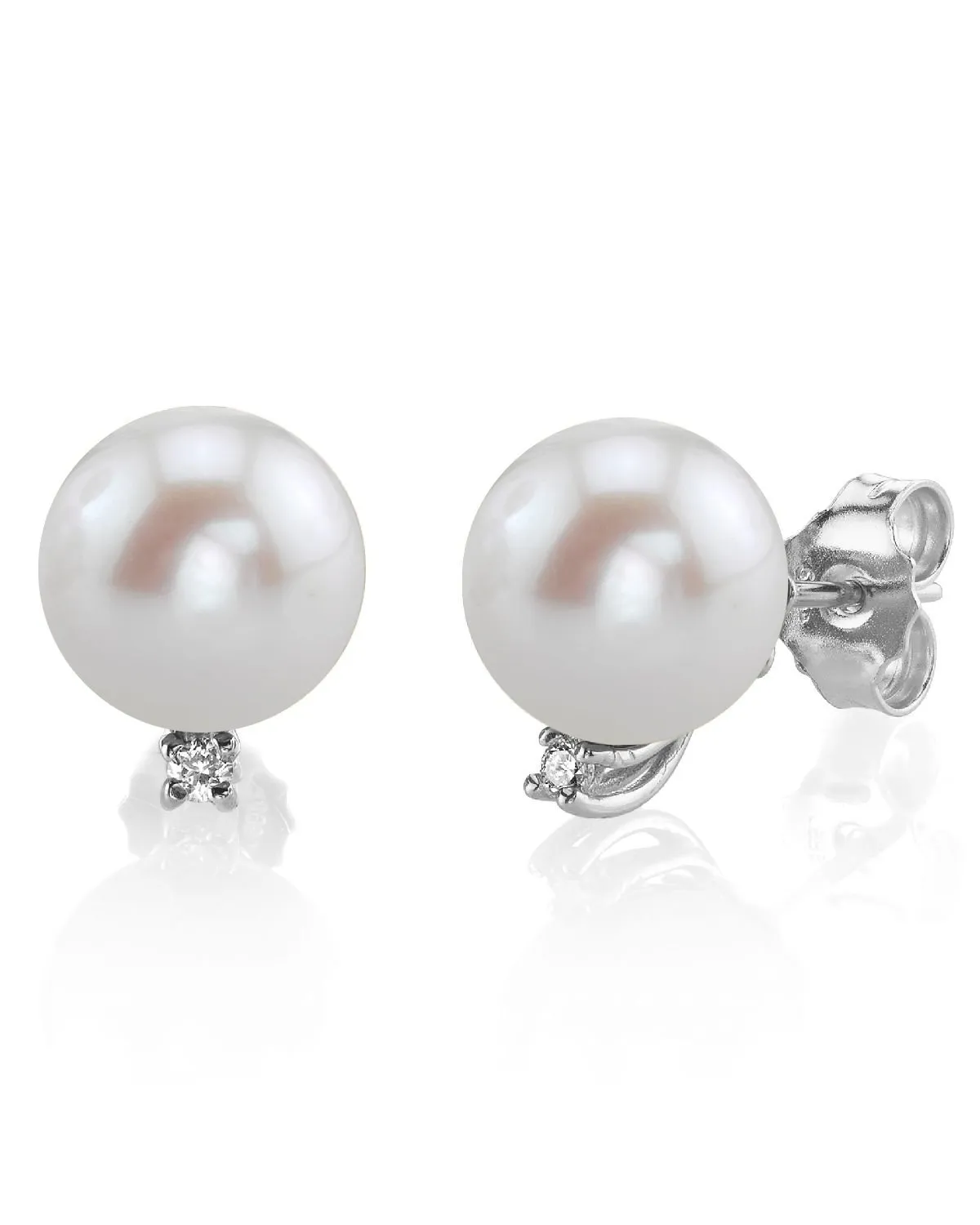 Freshwater Pearl & Diamond Sasha Earrings