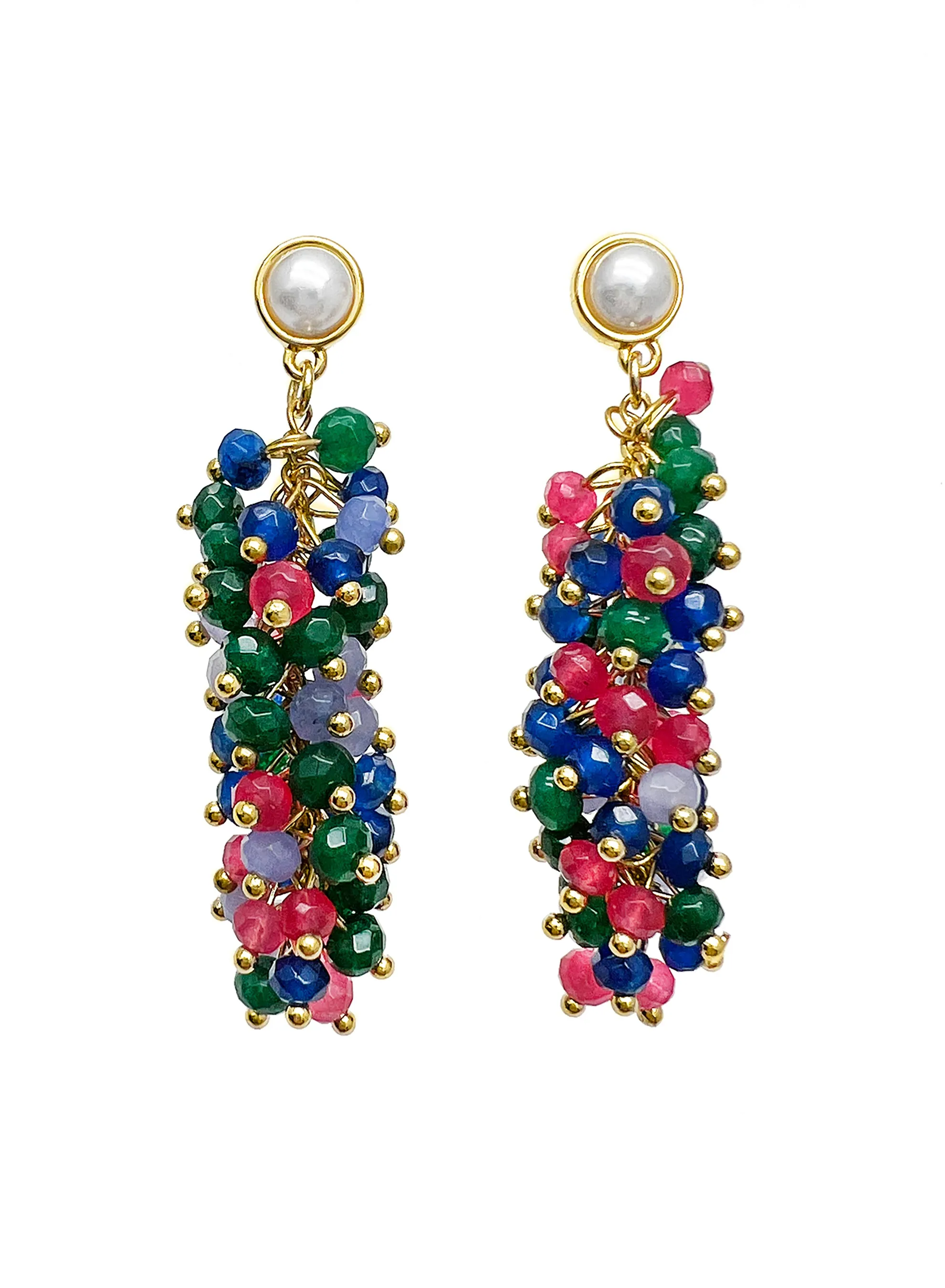 Fruity Colorful Gemstone Earrings JE015