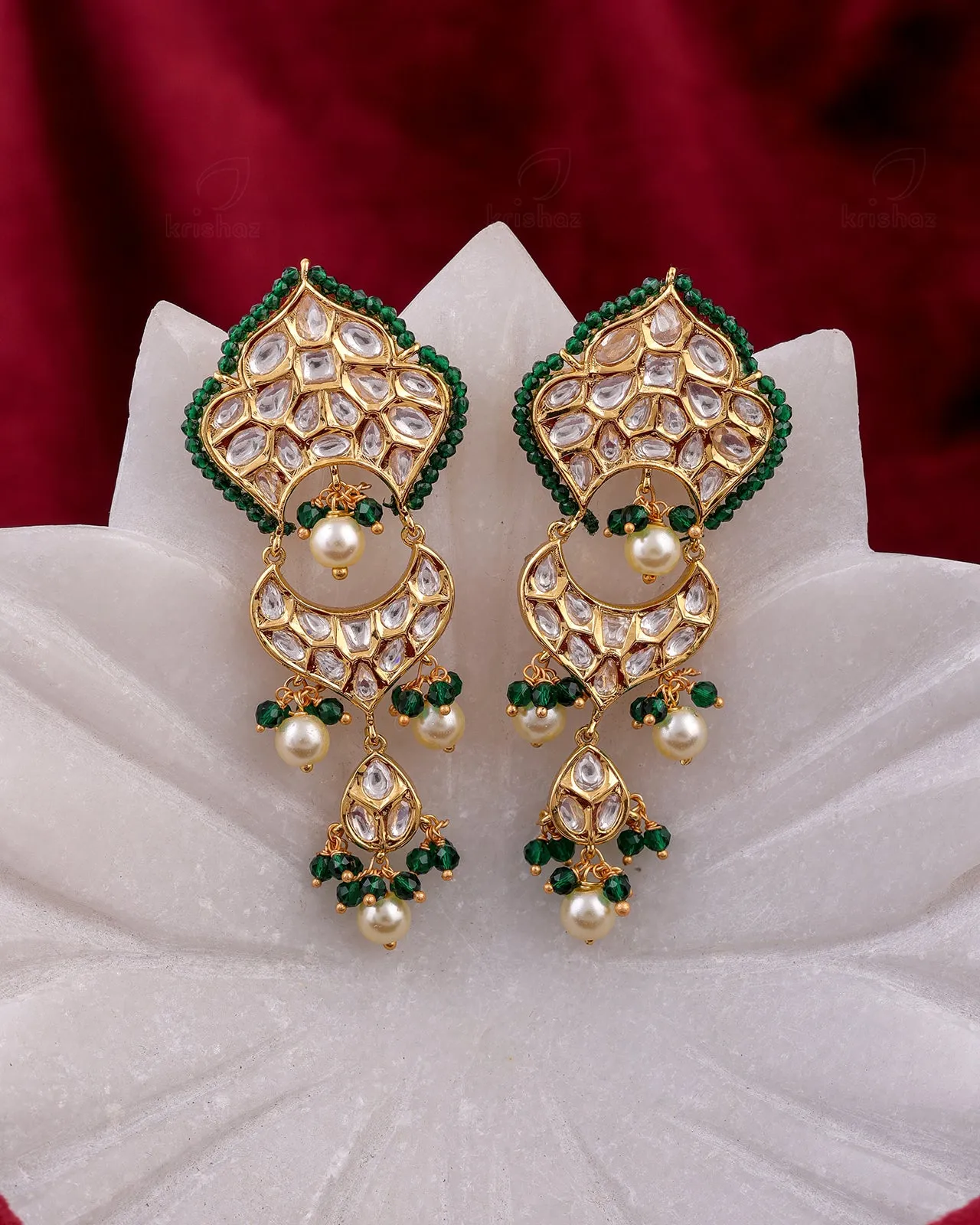 Gayatri 22k Gold Plated Danglers