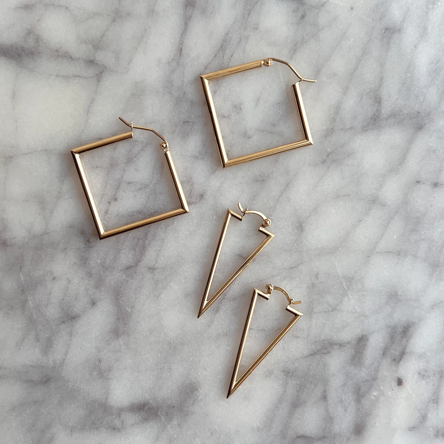 Geometric Hoop Earrings