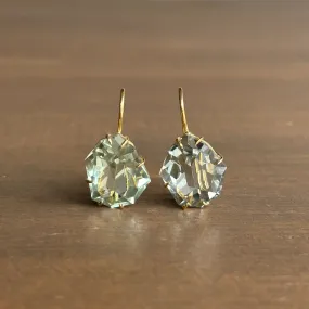 Geometric Prasiolite Earrings