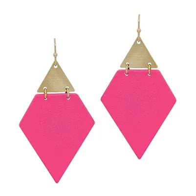 Geometric Triangle Earrings