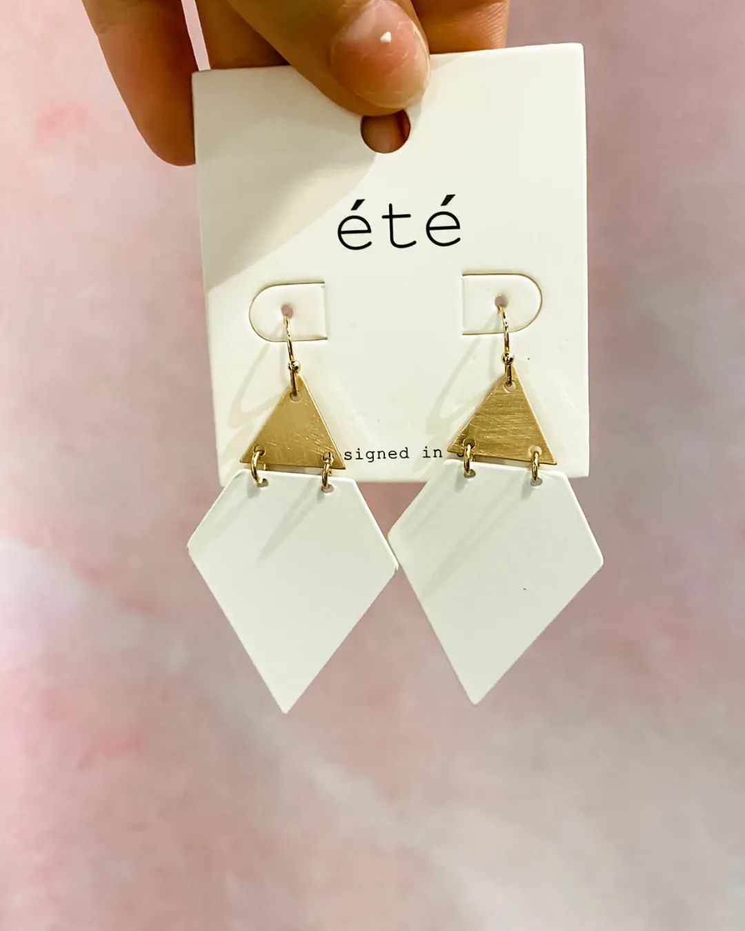 Geometric Triangle Earrings