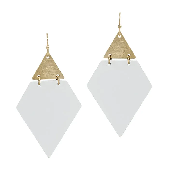 Geometric Triangle Earrings