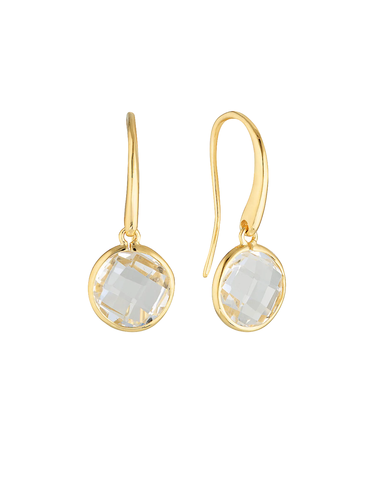 Georgini Lucent Large Hook Earrings - Gold