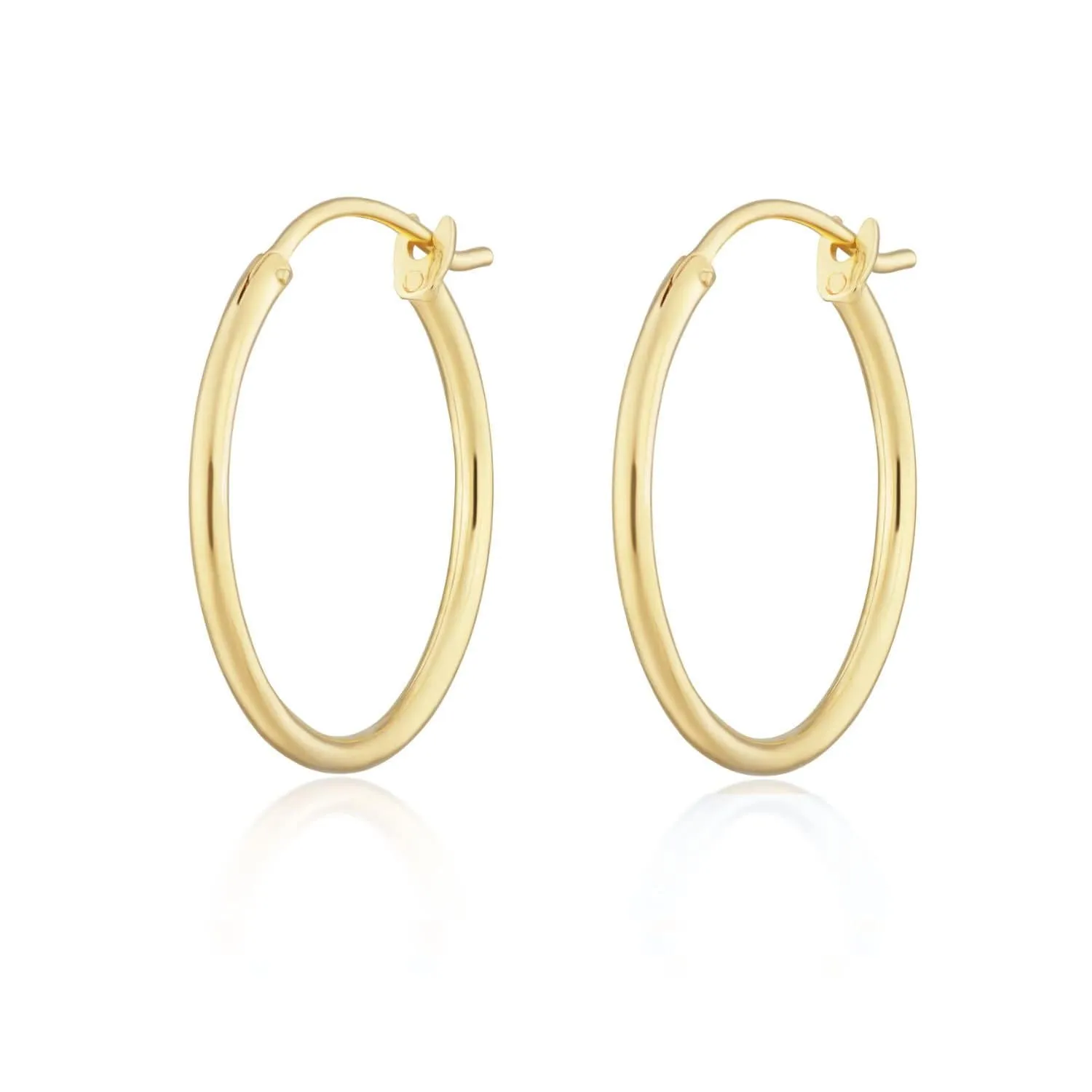 Gold Plated Classic Maxi Hoop Earrings