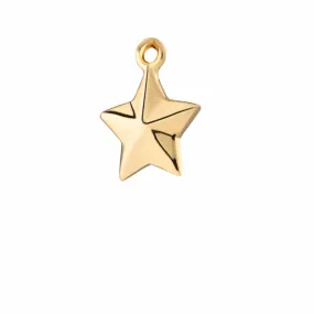 Gold Plated Faceted Star Single Earring Charm