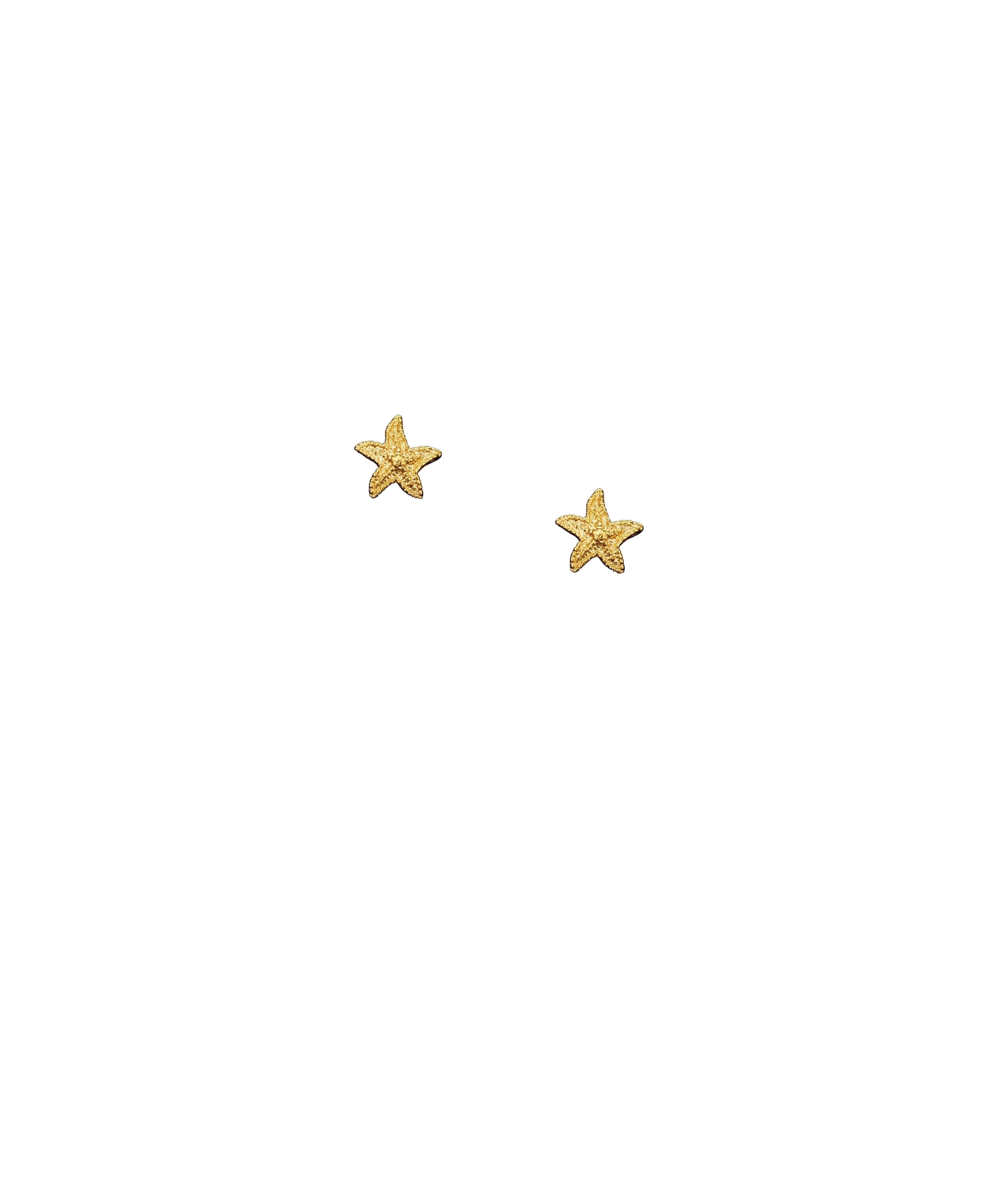 Gold Starfish Studs