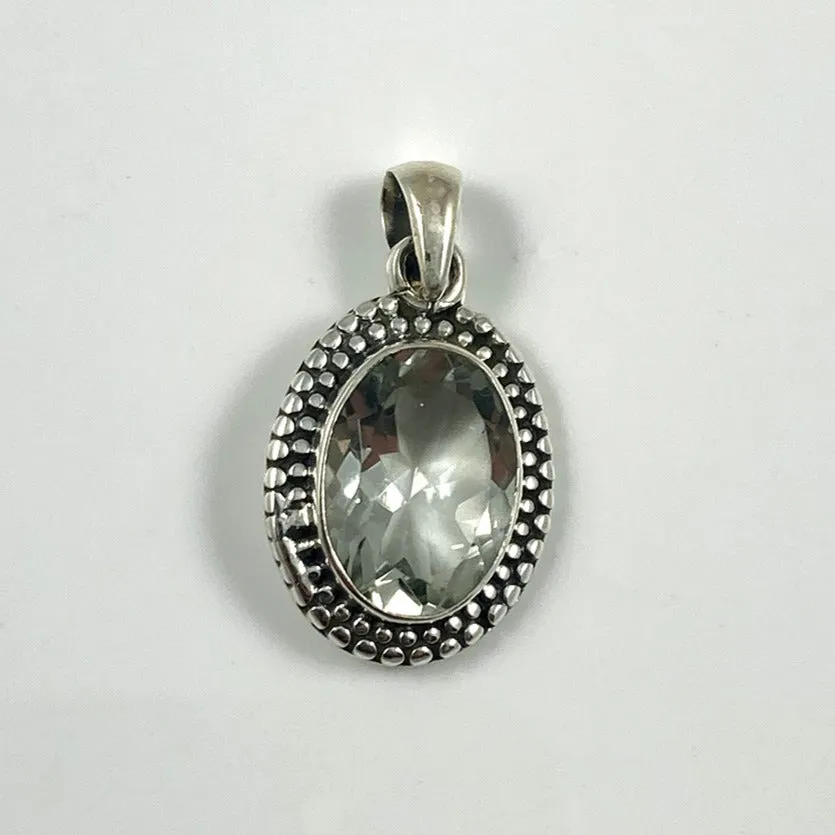 Green Amethyst Pendant