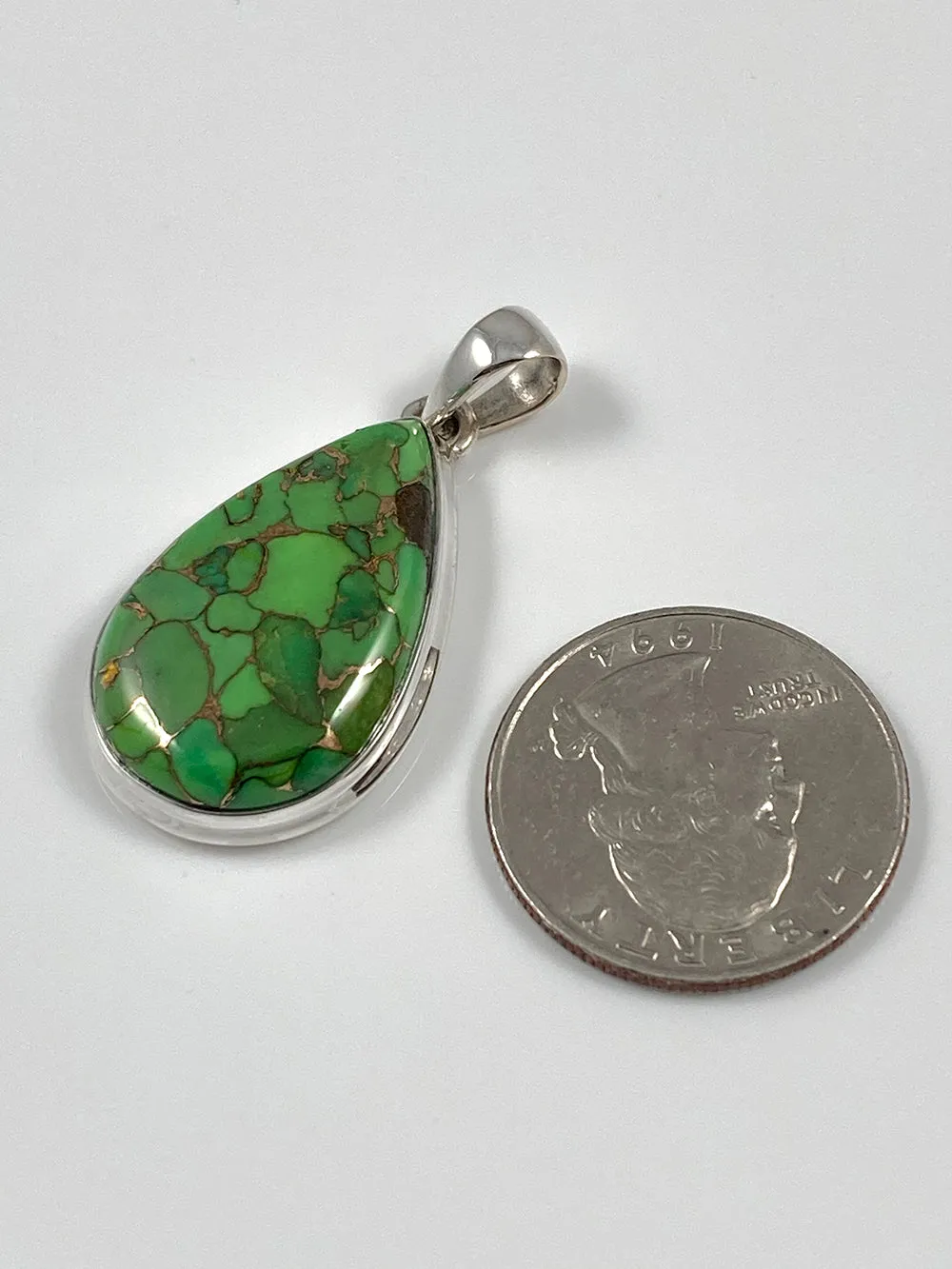 Green Copper Turquoise Pendant