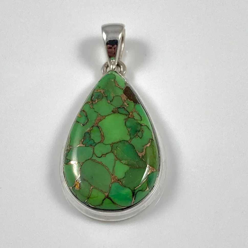 Green Copper Turquoise Pendant