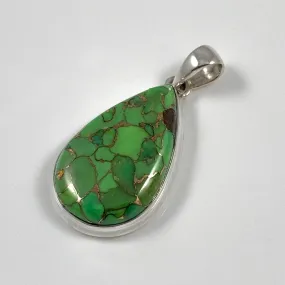 Green Copper Turquoise Pendant