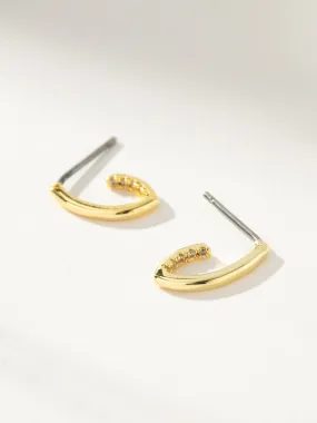 Hidden Pavé Stud Earrings