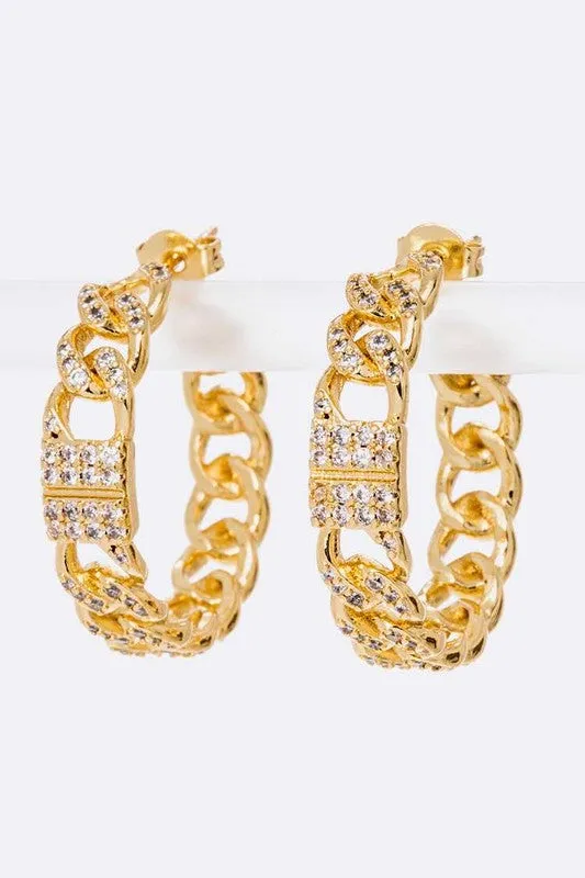 Iconic Chain Link Hoop Earrings