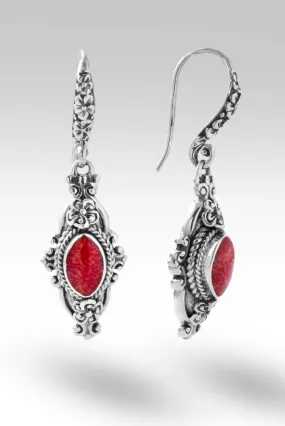 Journey of Faith Earrings™ in Red Sponge Coal