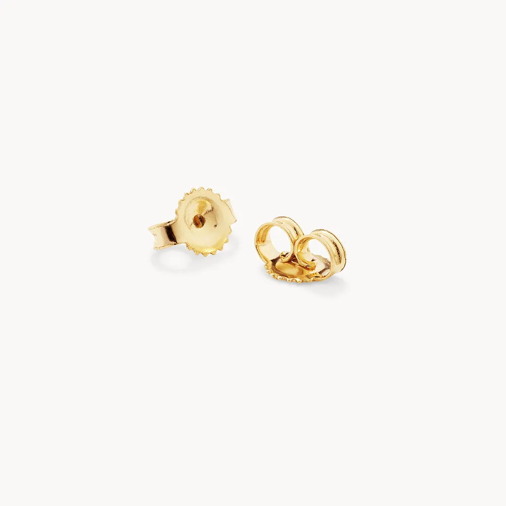 Laboratory-Grown Diamond Round Stud Earrings in 10k Gold