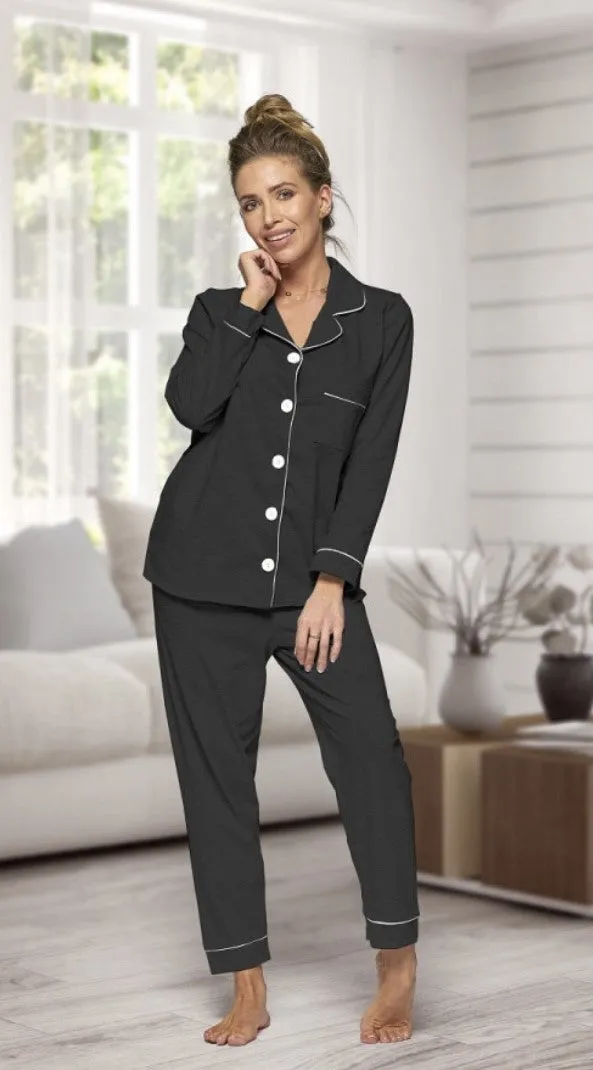 Ladies Long Cotton Pyjamas