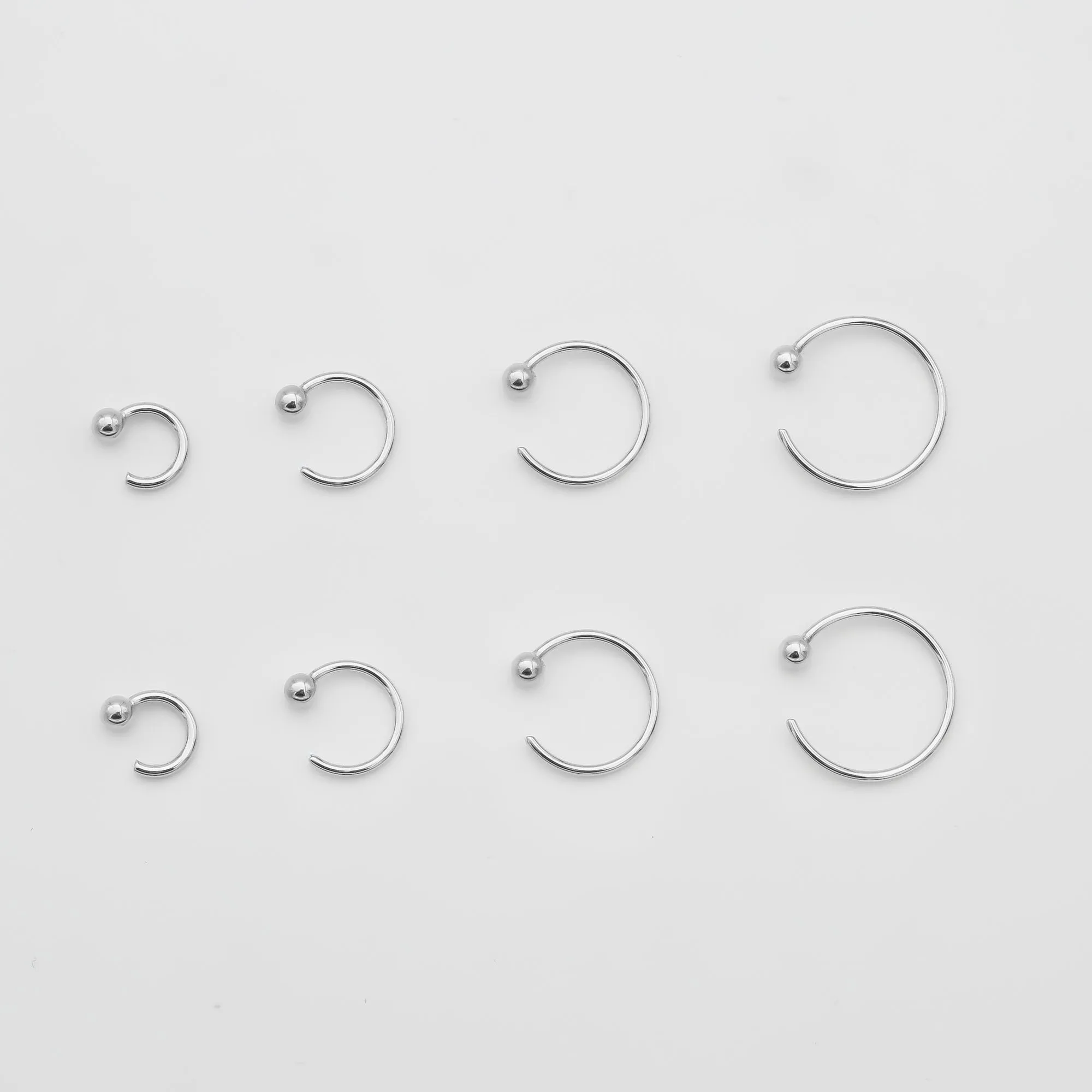 Lara Half Hoop Earrings