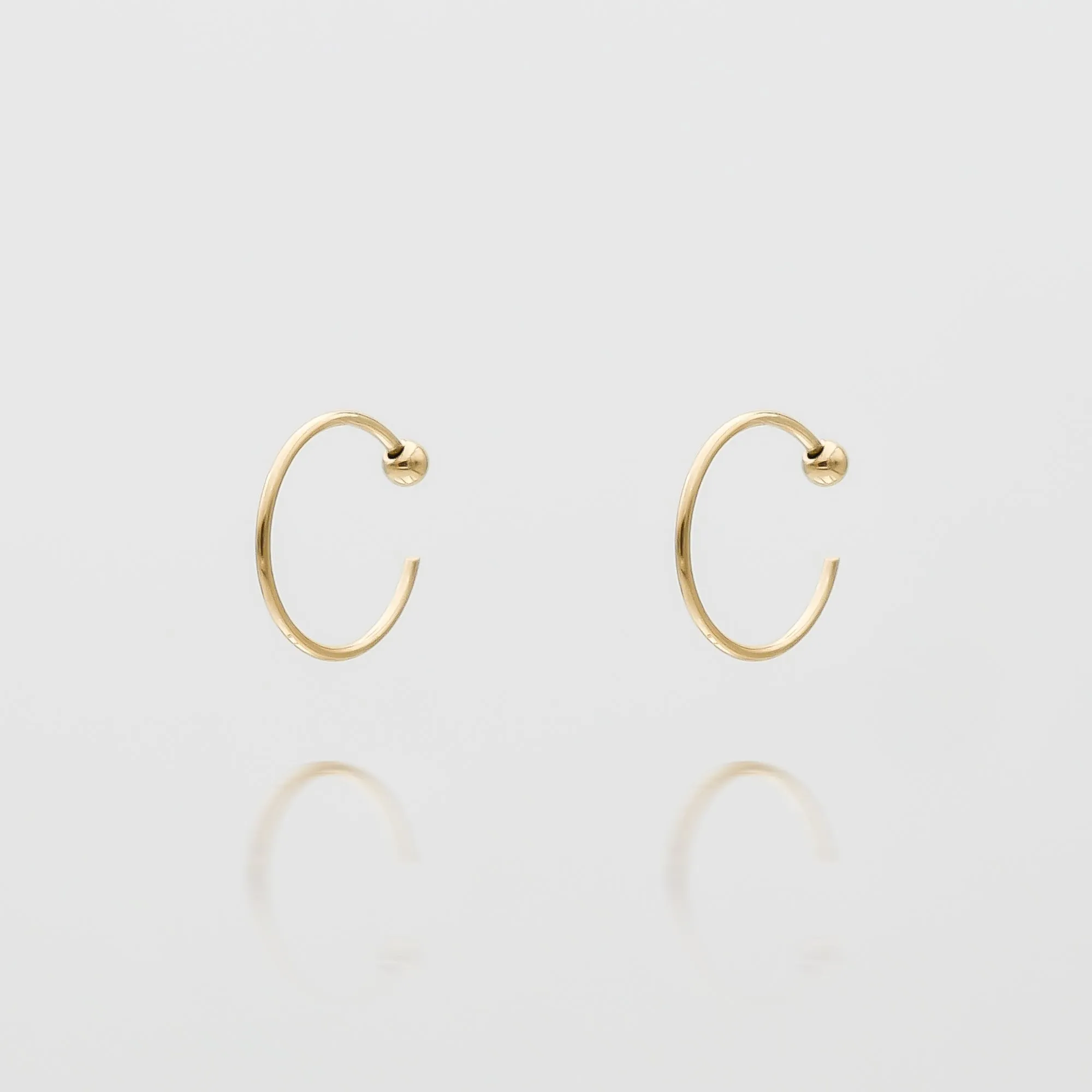 Lara Half Hoop Earrings