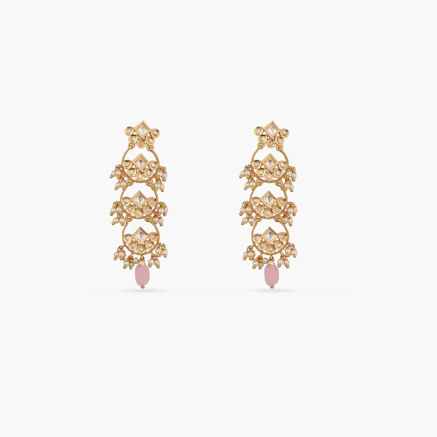 Linita Three Layer Kundan Earrings