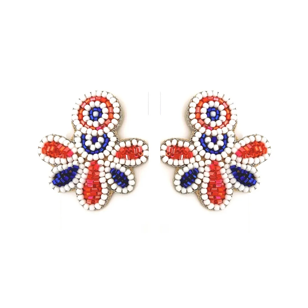 Love Studs in Red, White and Blue