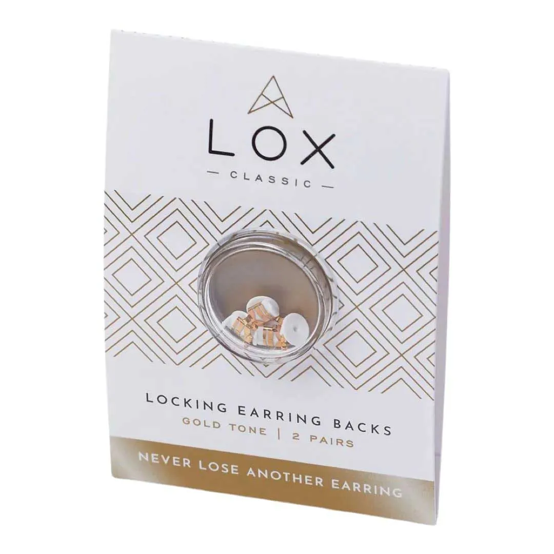 Secure Gold Locking Earring Backs by LOX