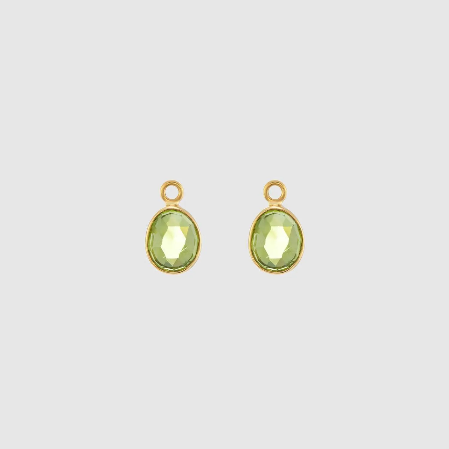 Manhattan Gold & Peridot Interchangeable Gemstone Drop Earrings