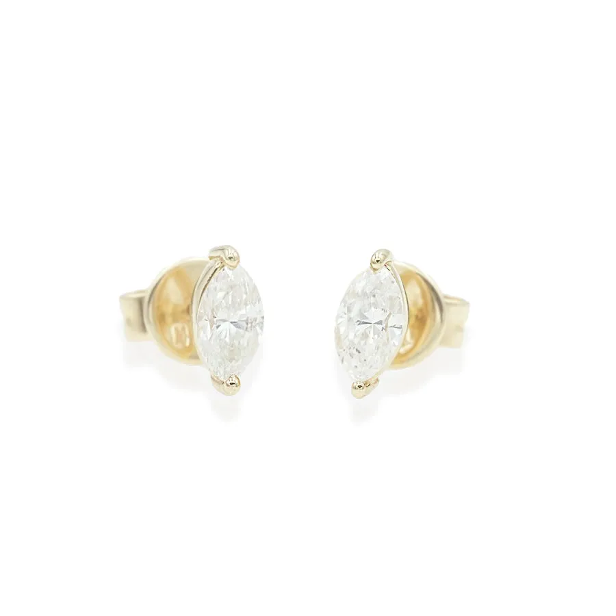 Marquise Diamond Studs