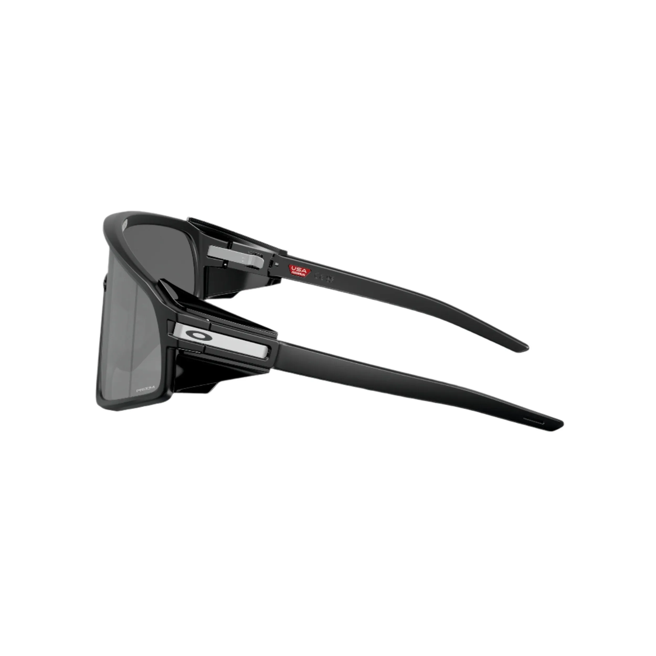 Stylish Matte Black Latch Panel Sunglasses