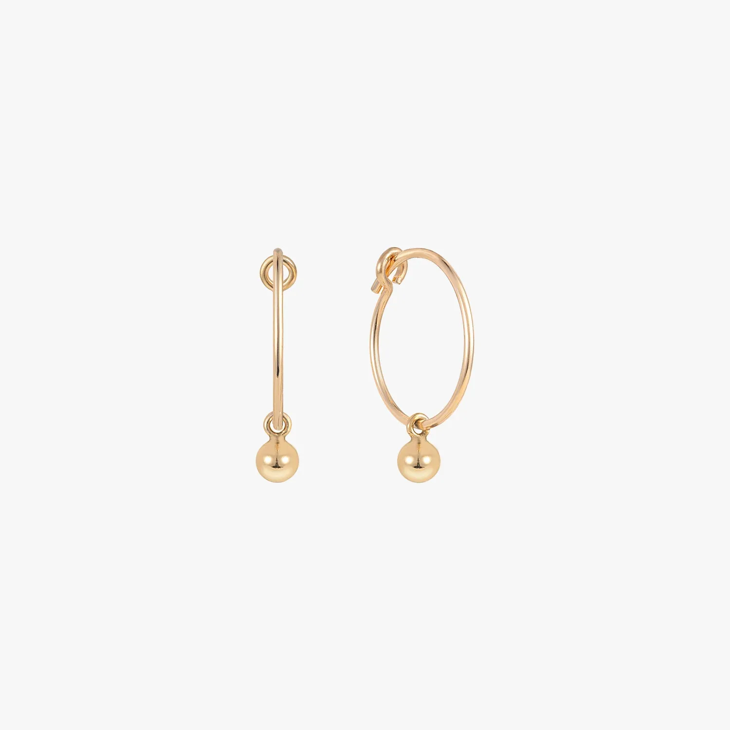 Mini Ball Hoop Earrings