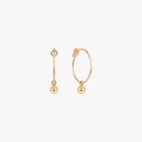 Mini Ball Hoop Earrings