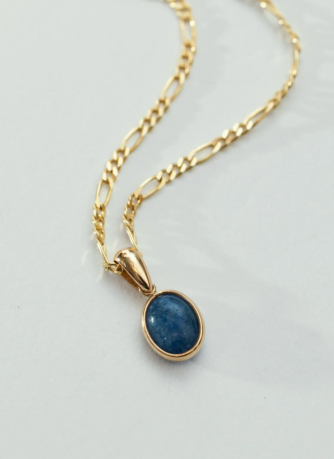 Miss blue charm 14k gold