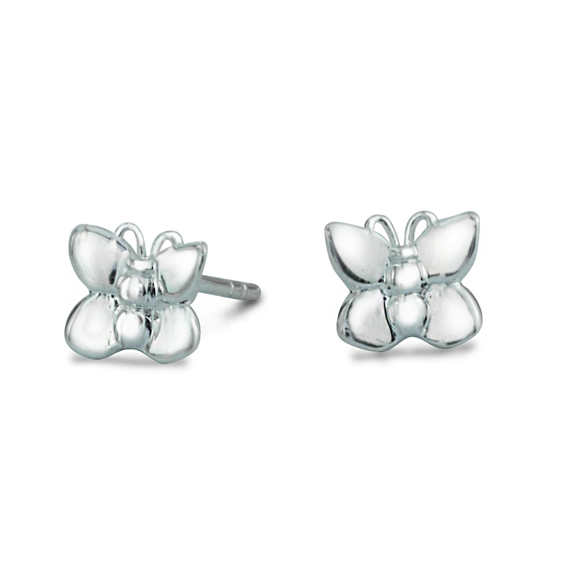 Original 'Flutterby' Silver Stud Earrings