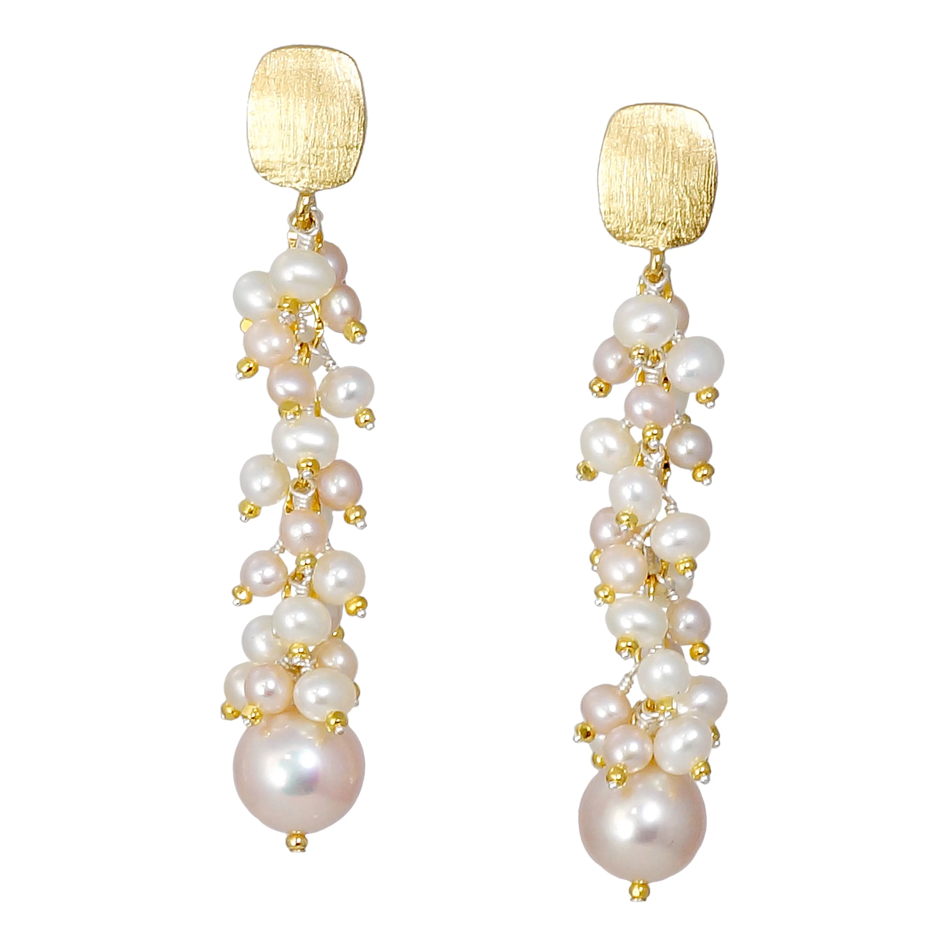 Pearl Drop Earrings - 18k Vermeil