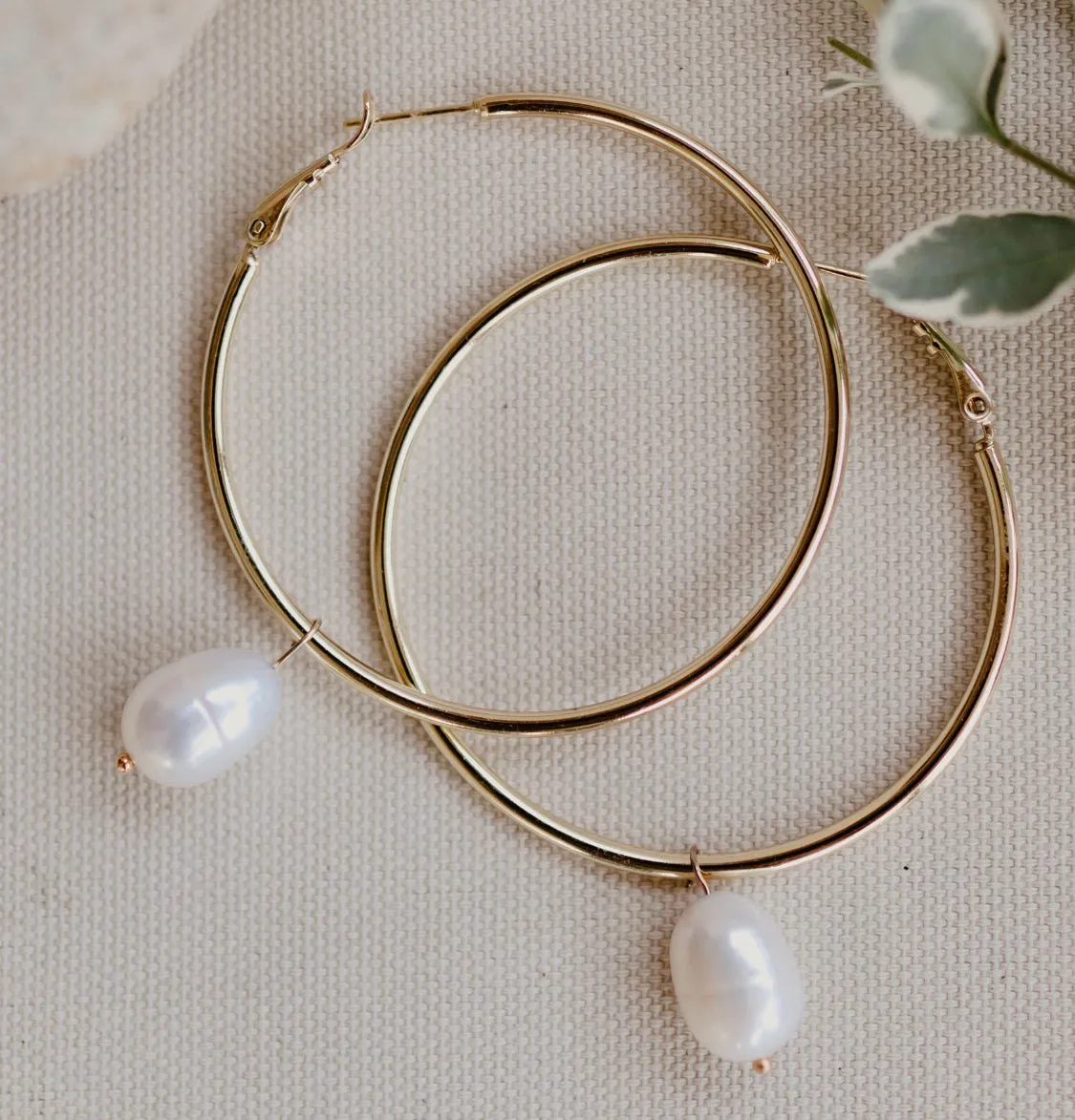 Pearl Hoops