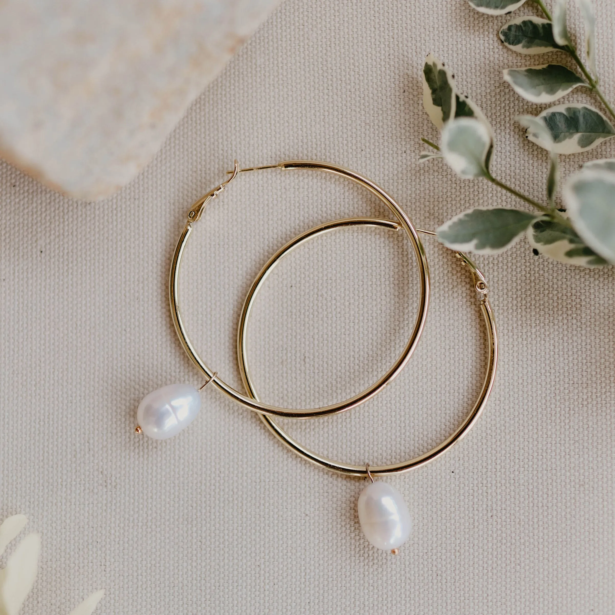 Pearl Hoops