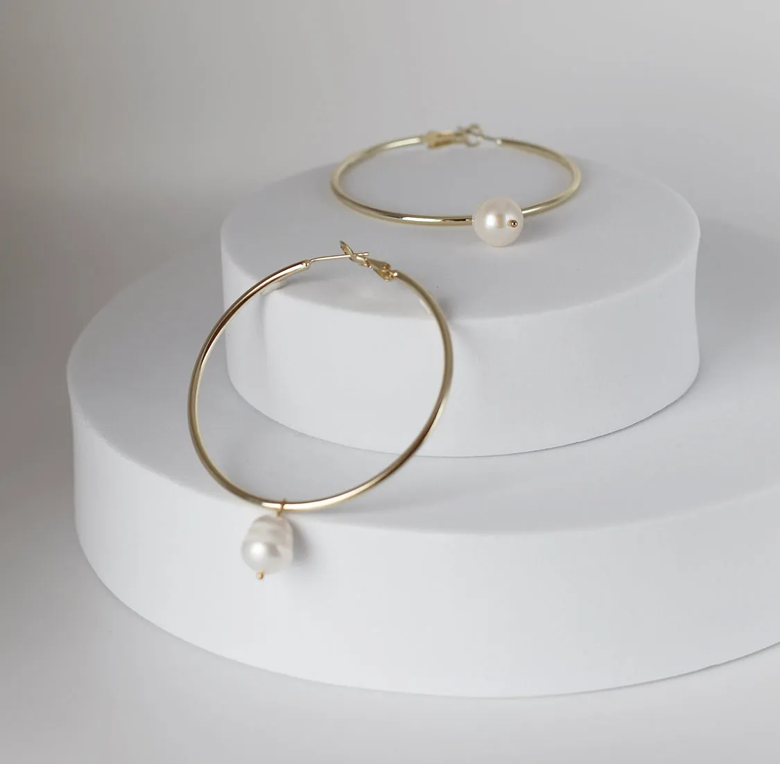 Pearl Hoops