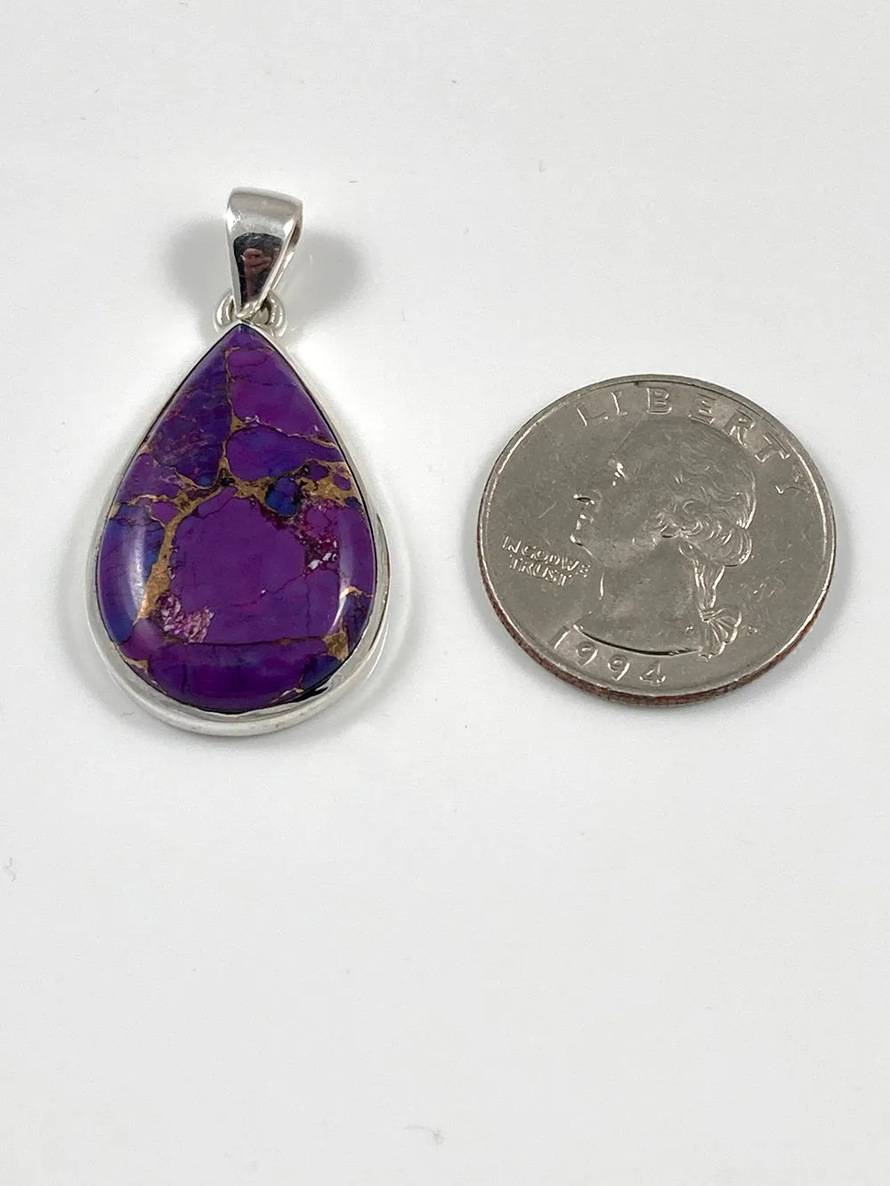 Purple Copper Turquoise Pendant